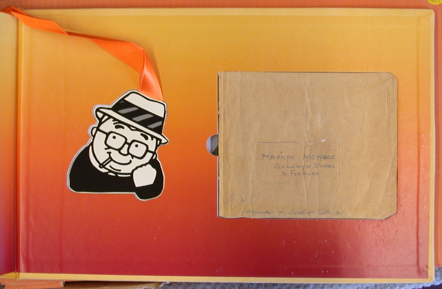 Some Like It Hot separate booklet and Billy Wilder bookmark stored inside back cover