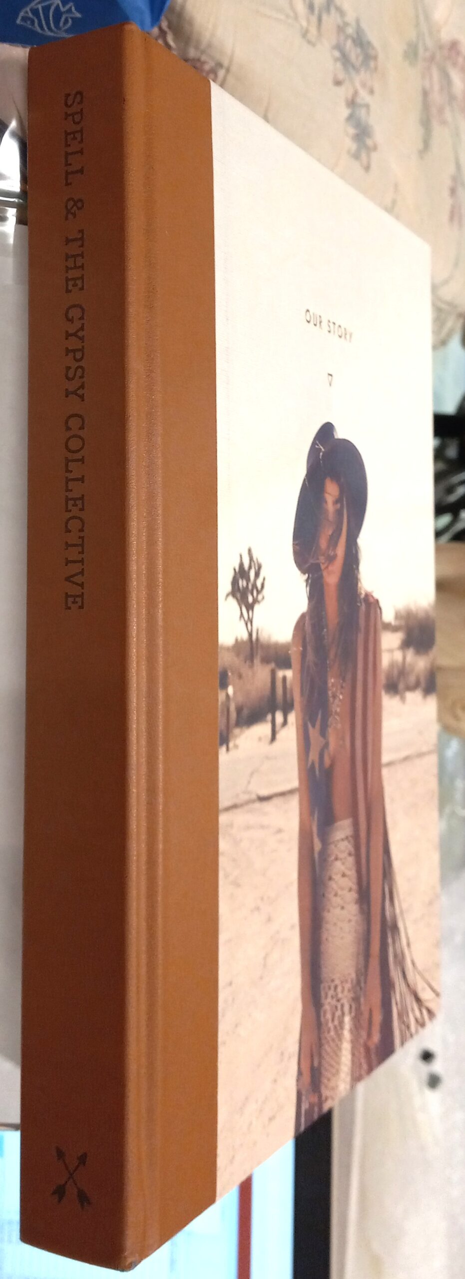 Spell and the Gypsy Collective binding spine and front board
