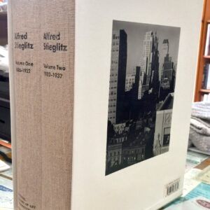 Alfred Stieglitz spines of both volumes inside slipcase