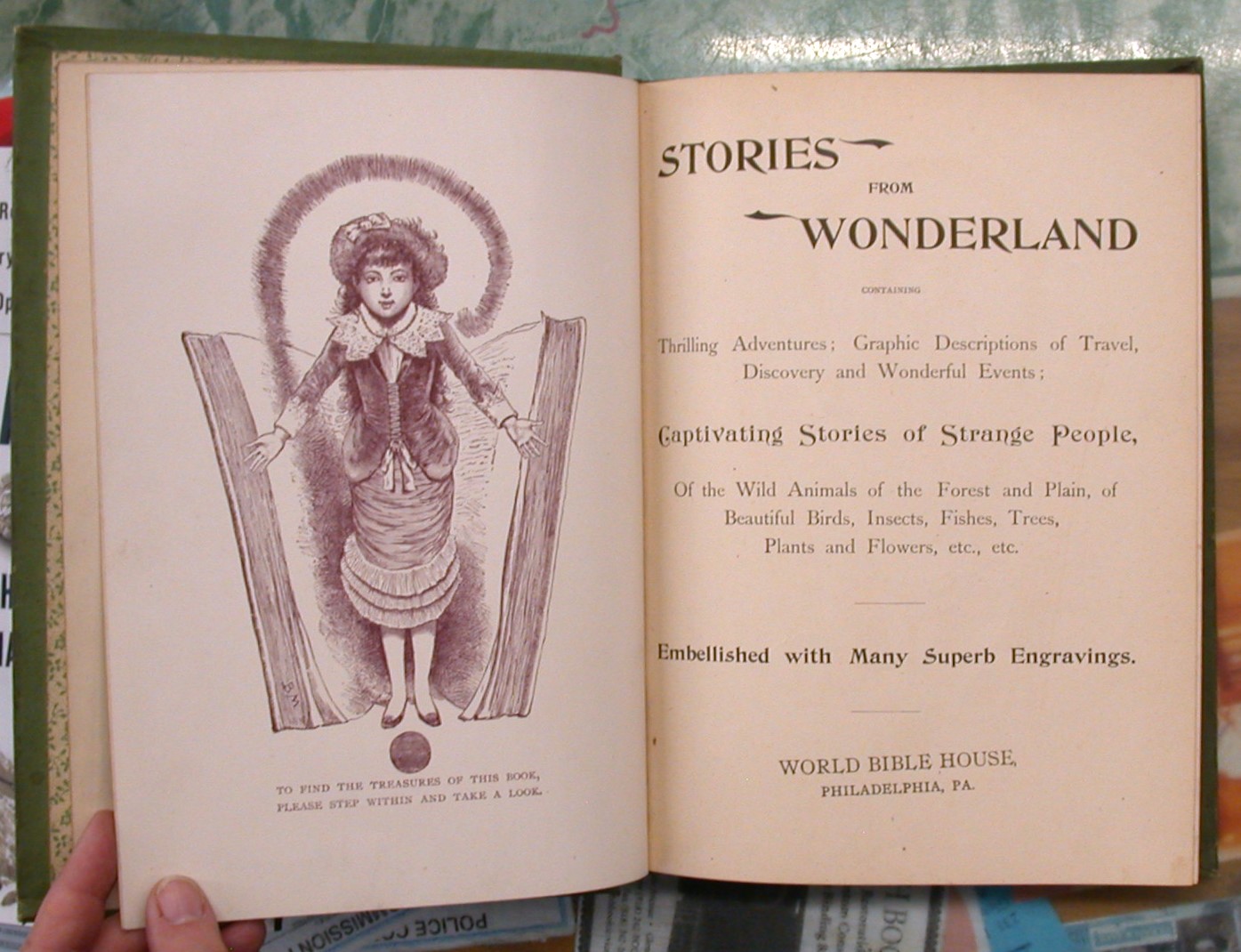Stories from Wonderland title page and frontispiece