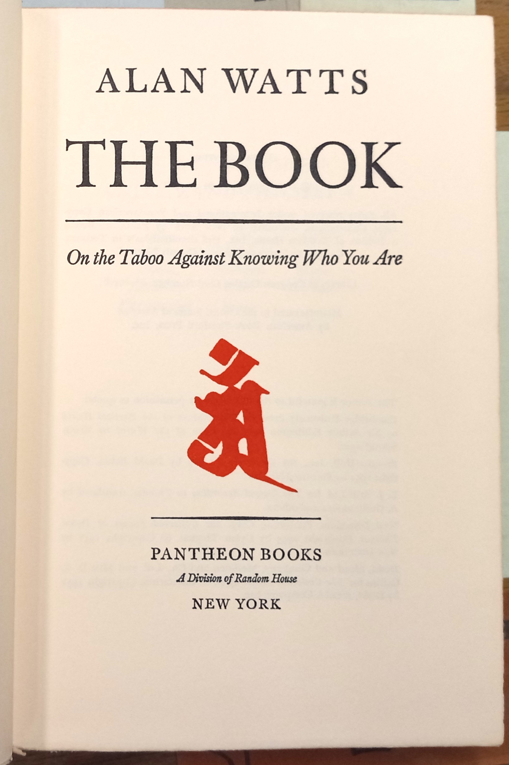The Book title page