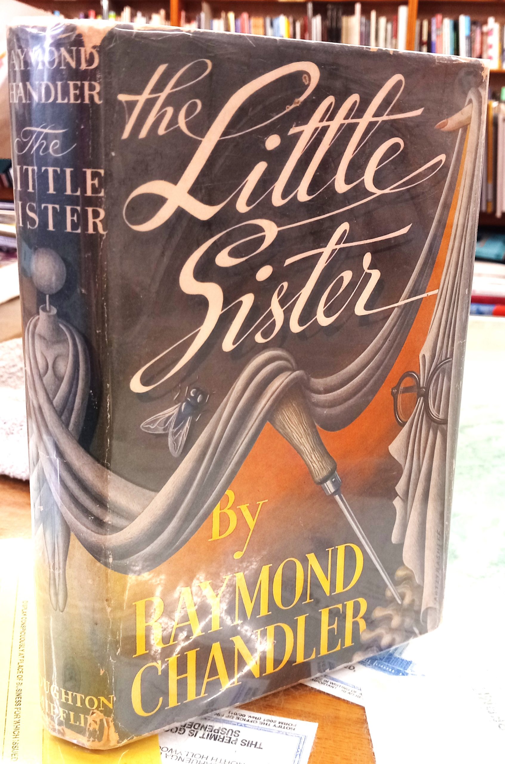 The Little Sister jacket spine and front