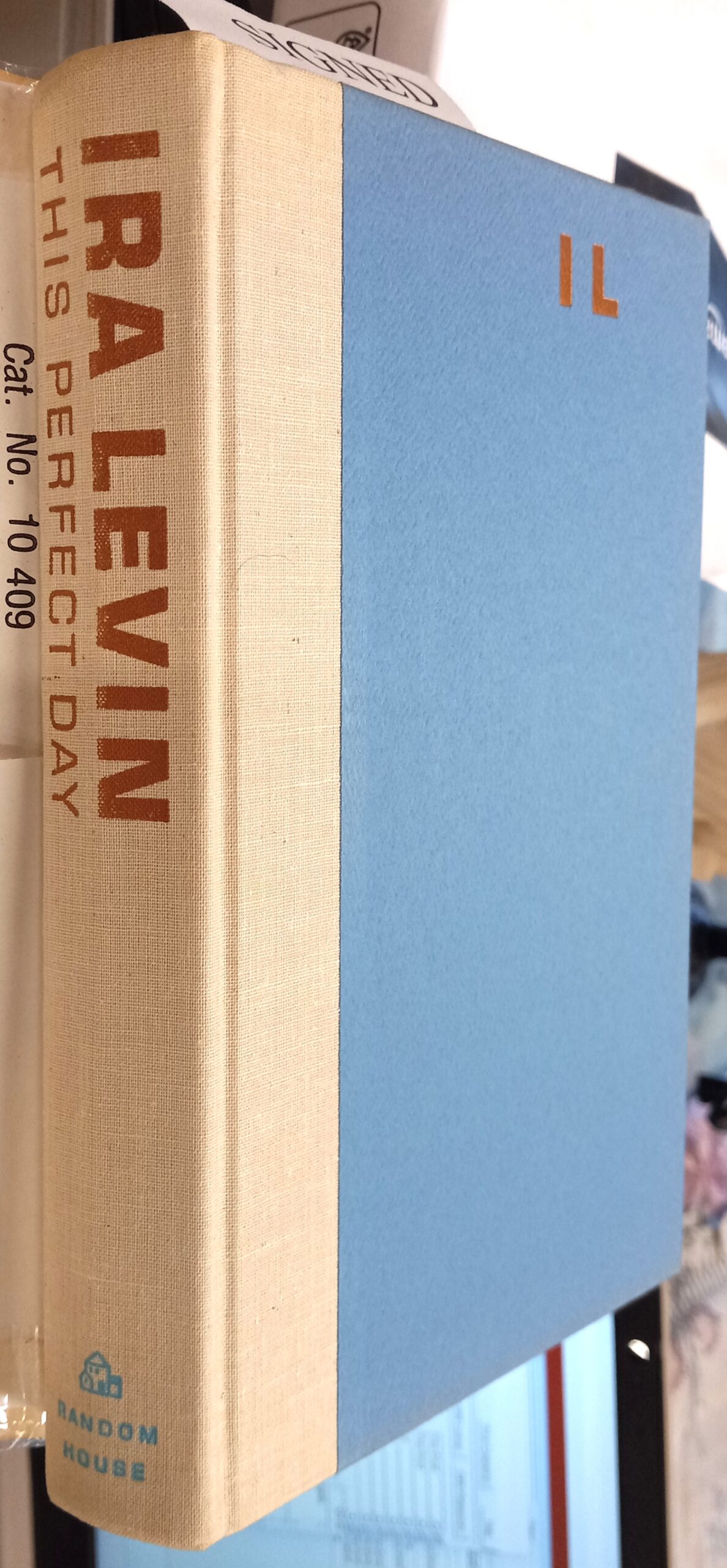 This Perfect Day binding spine and front board