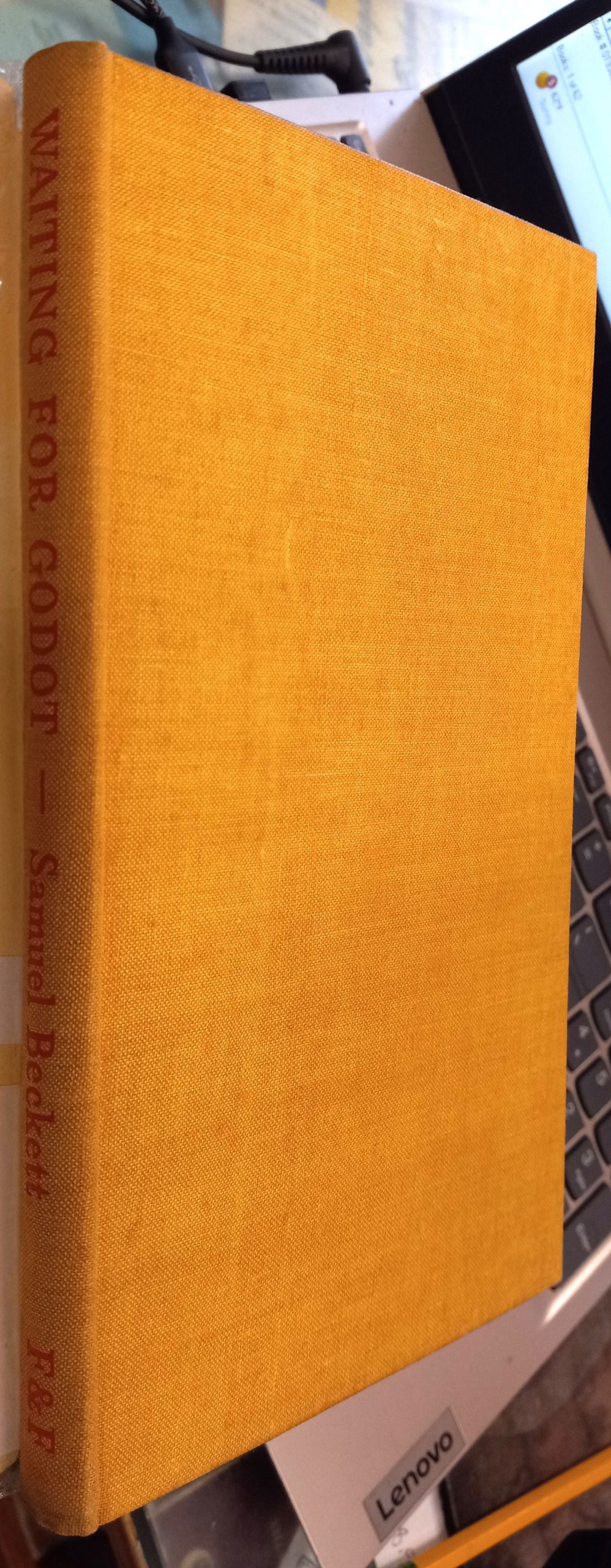 Waiting for Godot binding spine and front board