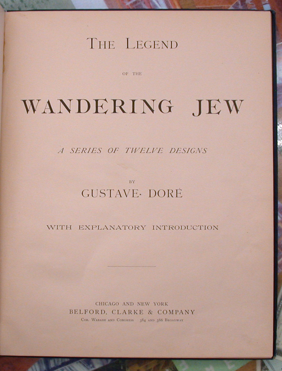Legend of the Wandering Jew title page