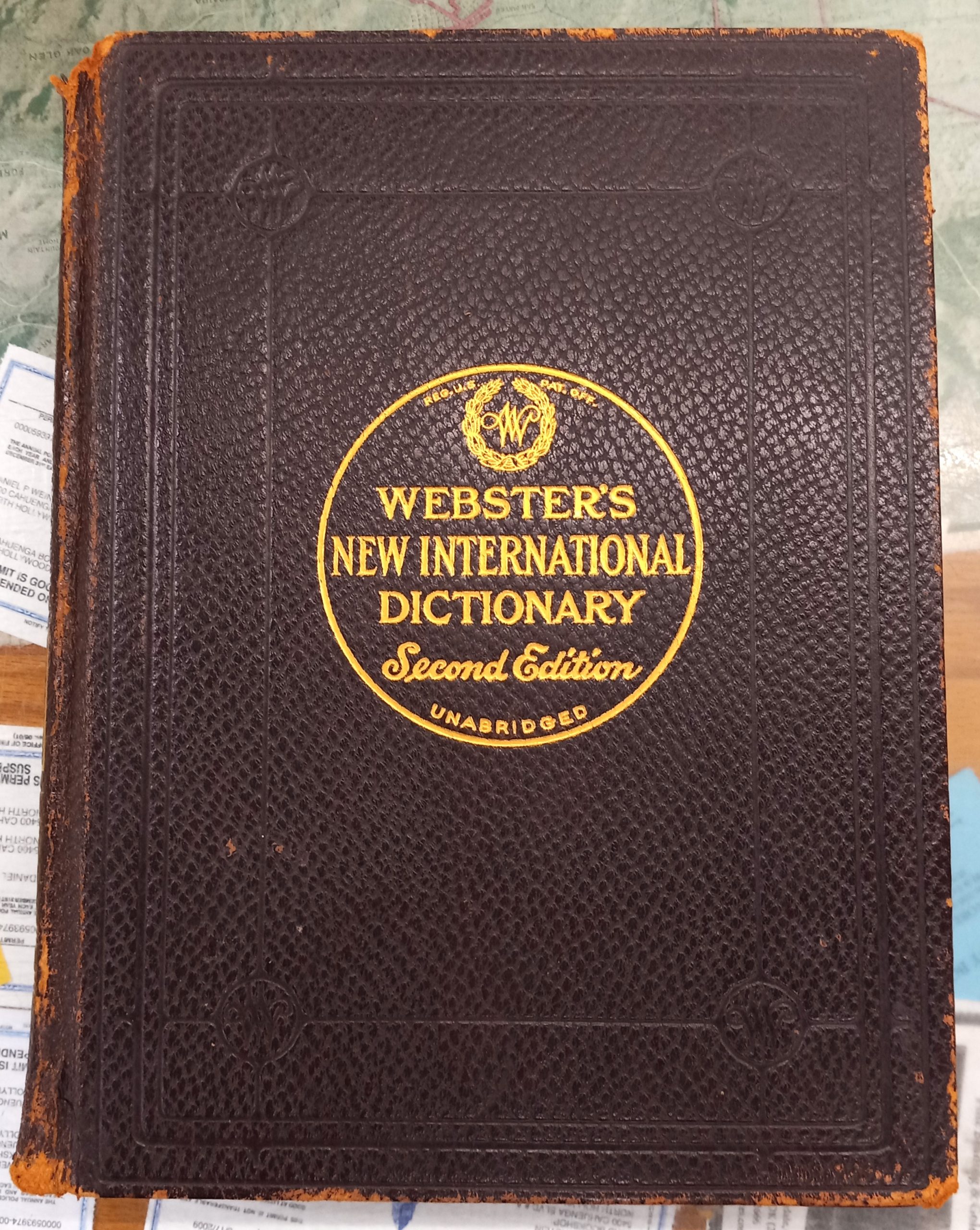 Webster's New International Dictionary 2nd edition front cover