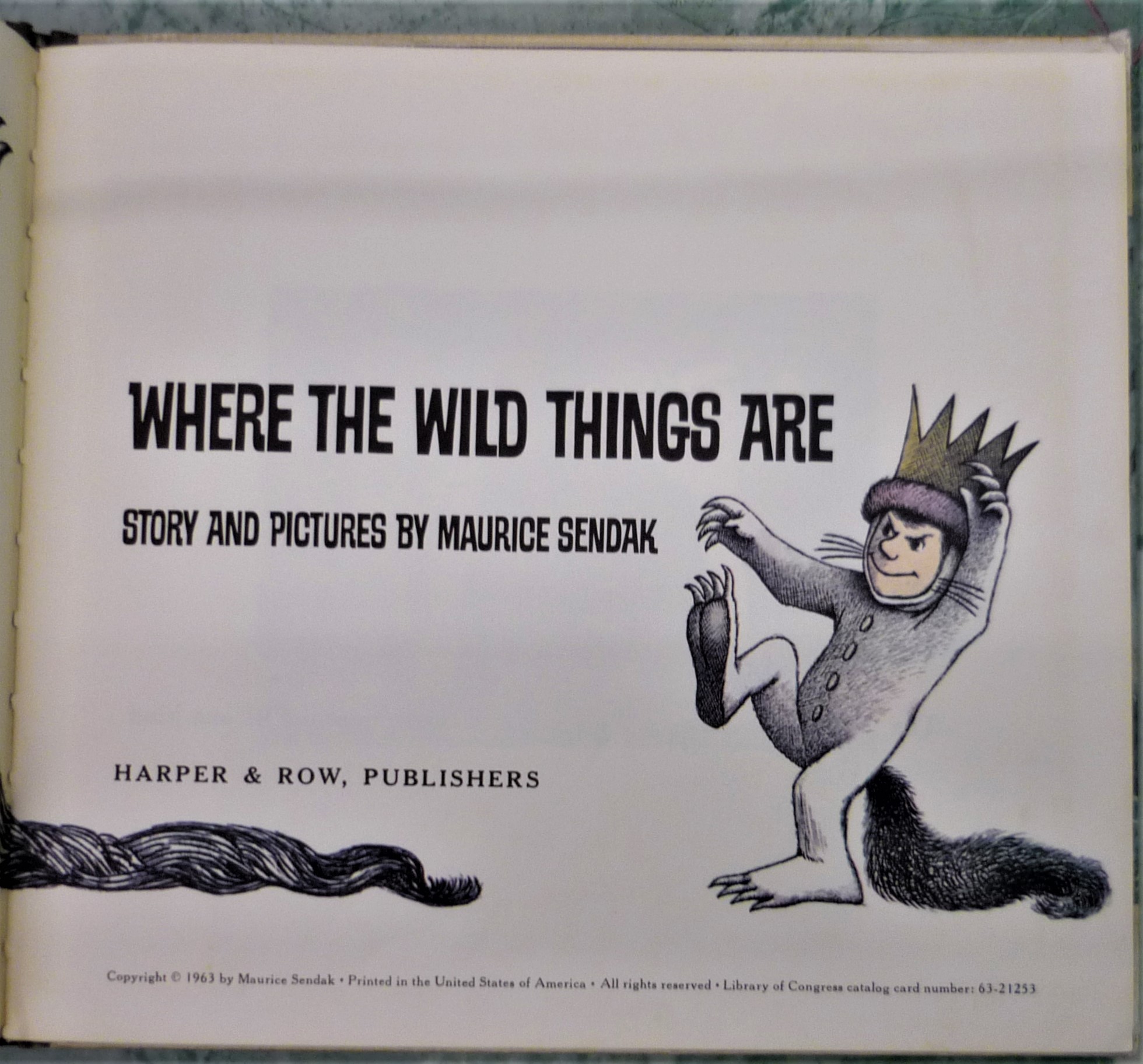 Where the Wild Things Are title page and copyright information
