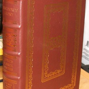 A Widow's Story binding spine and front board