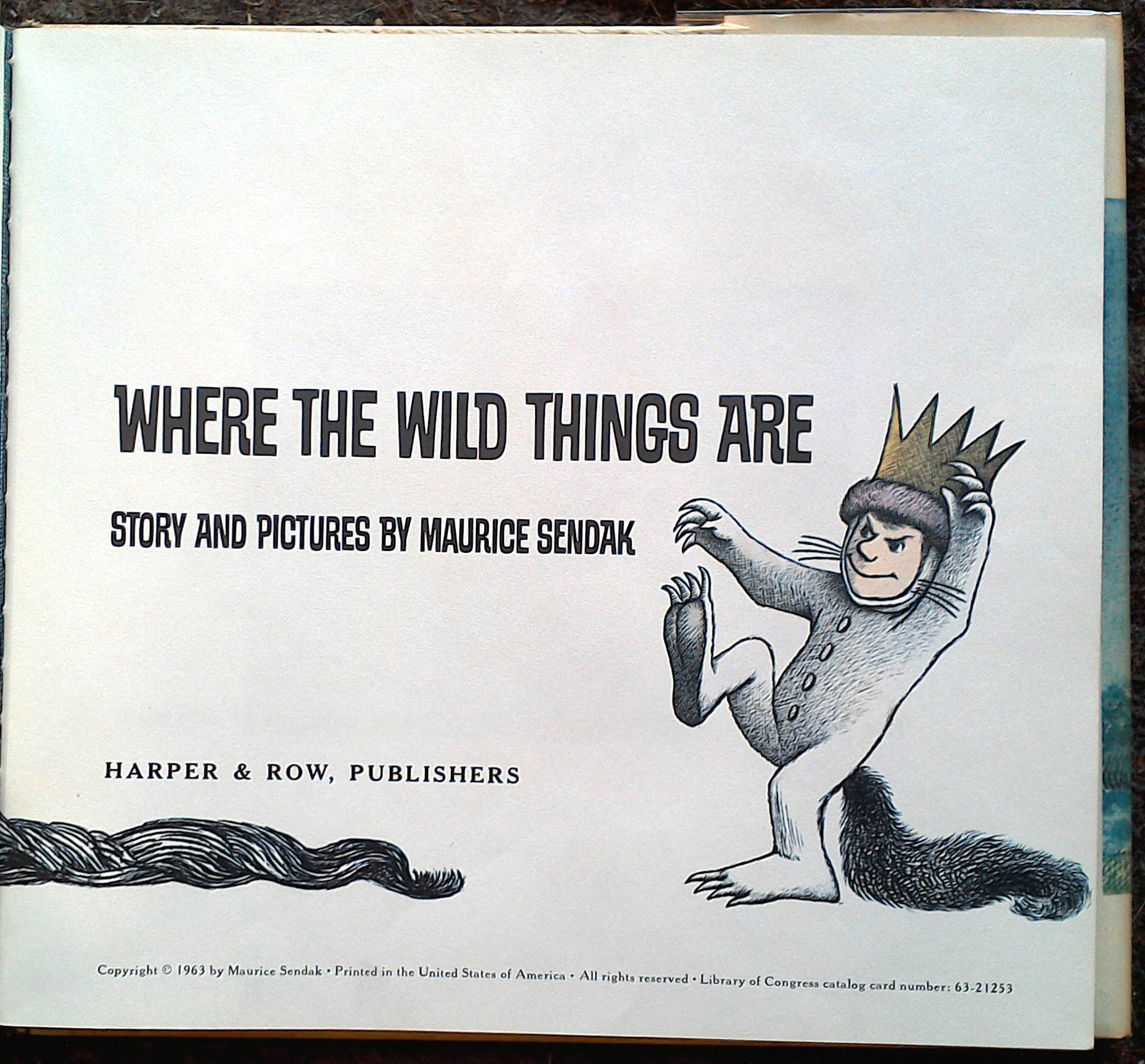 Where the Wild Things Are title page