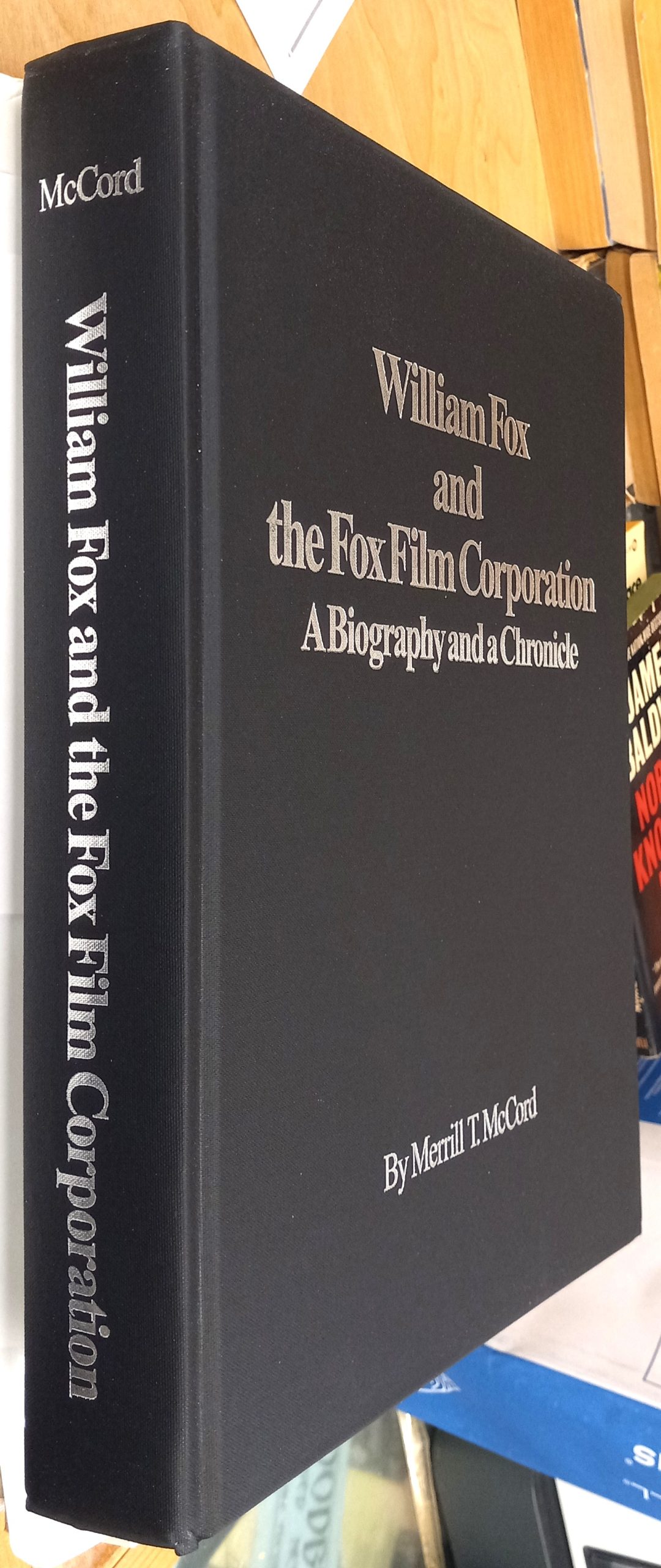 William Fox and the Fox Film Corporation binding spine and front board