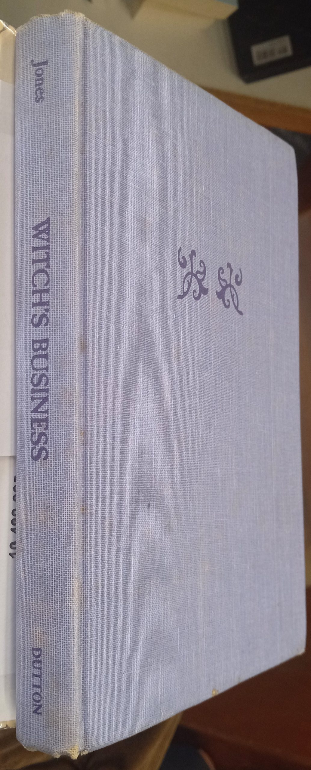 Witch's Business binding spine and front board