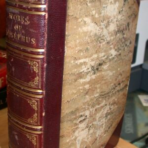 The Works of Josephus binding spine and front board