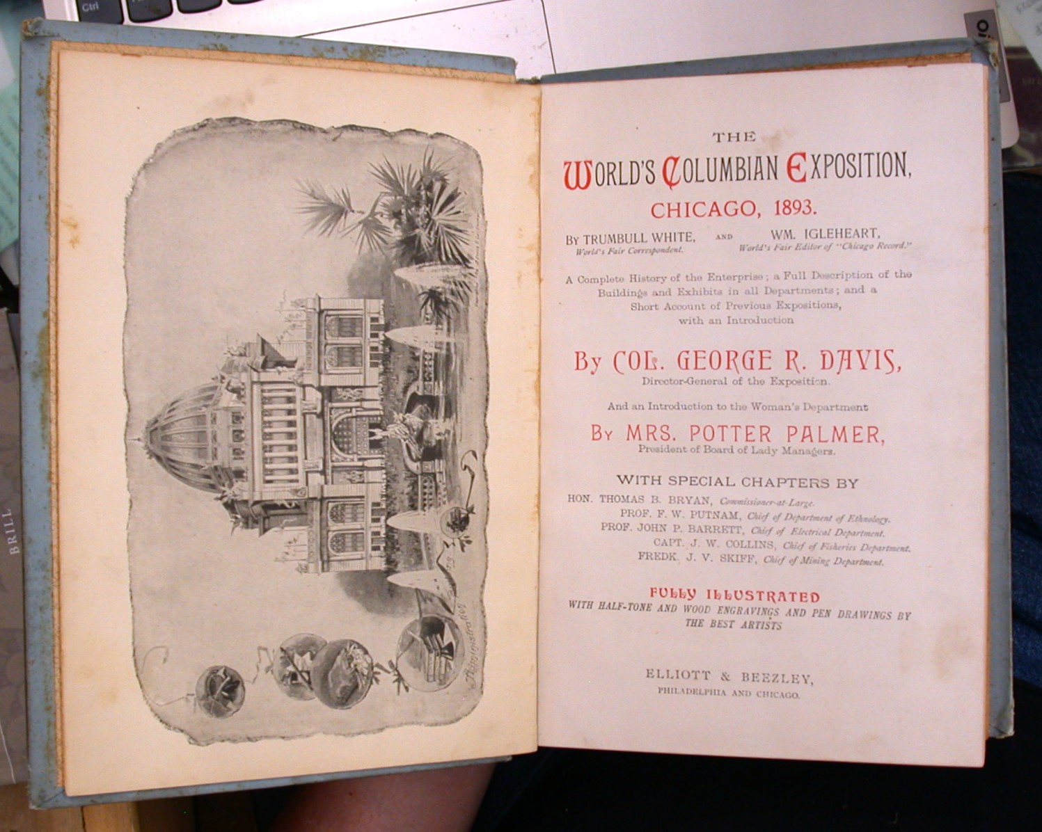 The World's Columbian Exposition 1893 frontispiece and title page