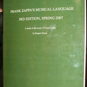 Frank Zappa's Musical Language front cover