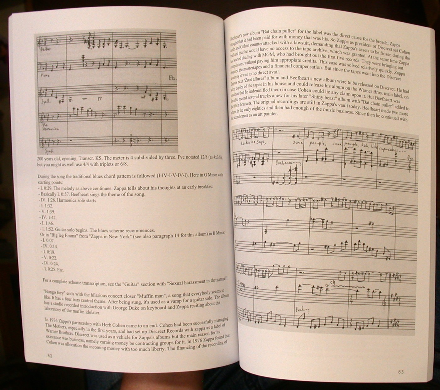 Frank Zappa's Musical Language pages