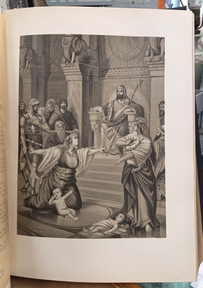 Die Bibel black and white plate