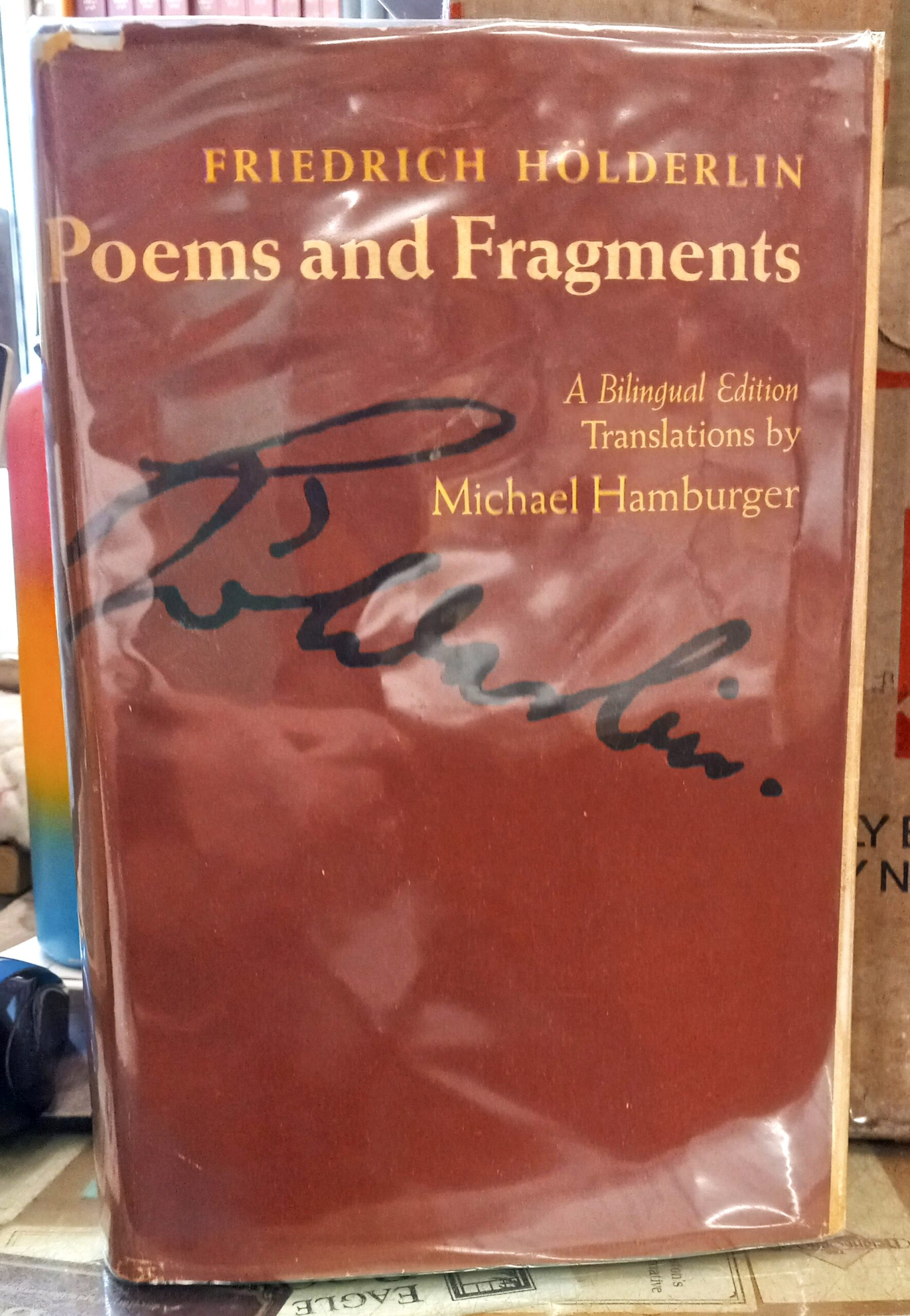 Friedrich Holderlin Poems and Fragments jacket front