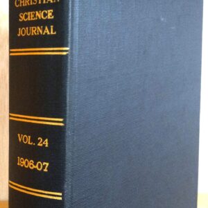 Christian Science Journal 1906-07 spine and front board