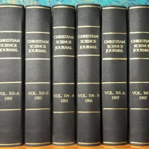 Christian Science Journal 1983-1985 spines of all six volumes