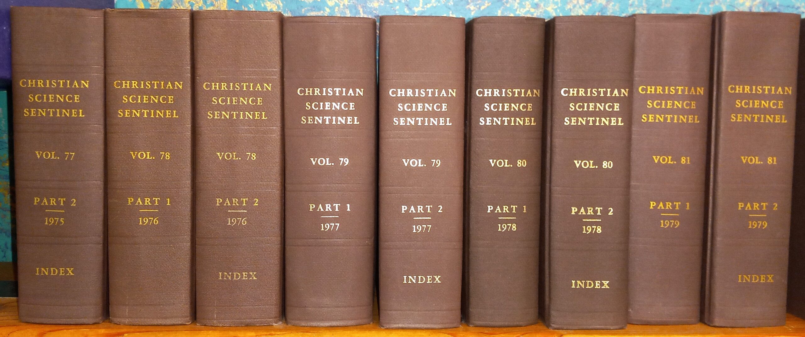 (Christian Science): Christian Science Sentinel 1976-1979 (8 Vols.)