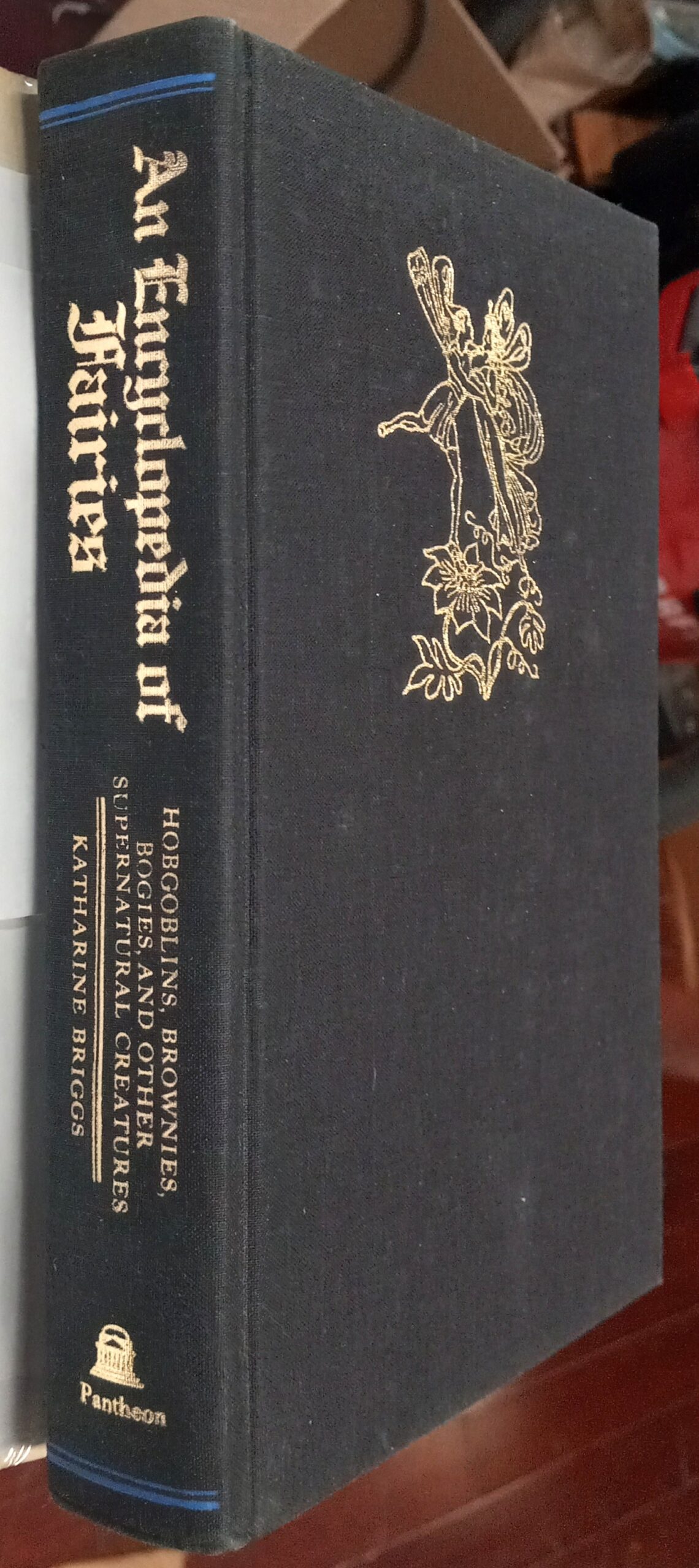 An Encyclopedia of Fairies binding spine and front board