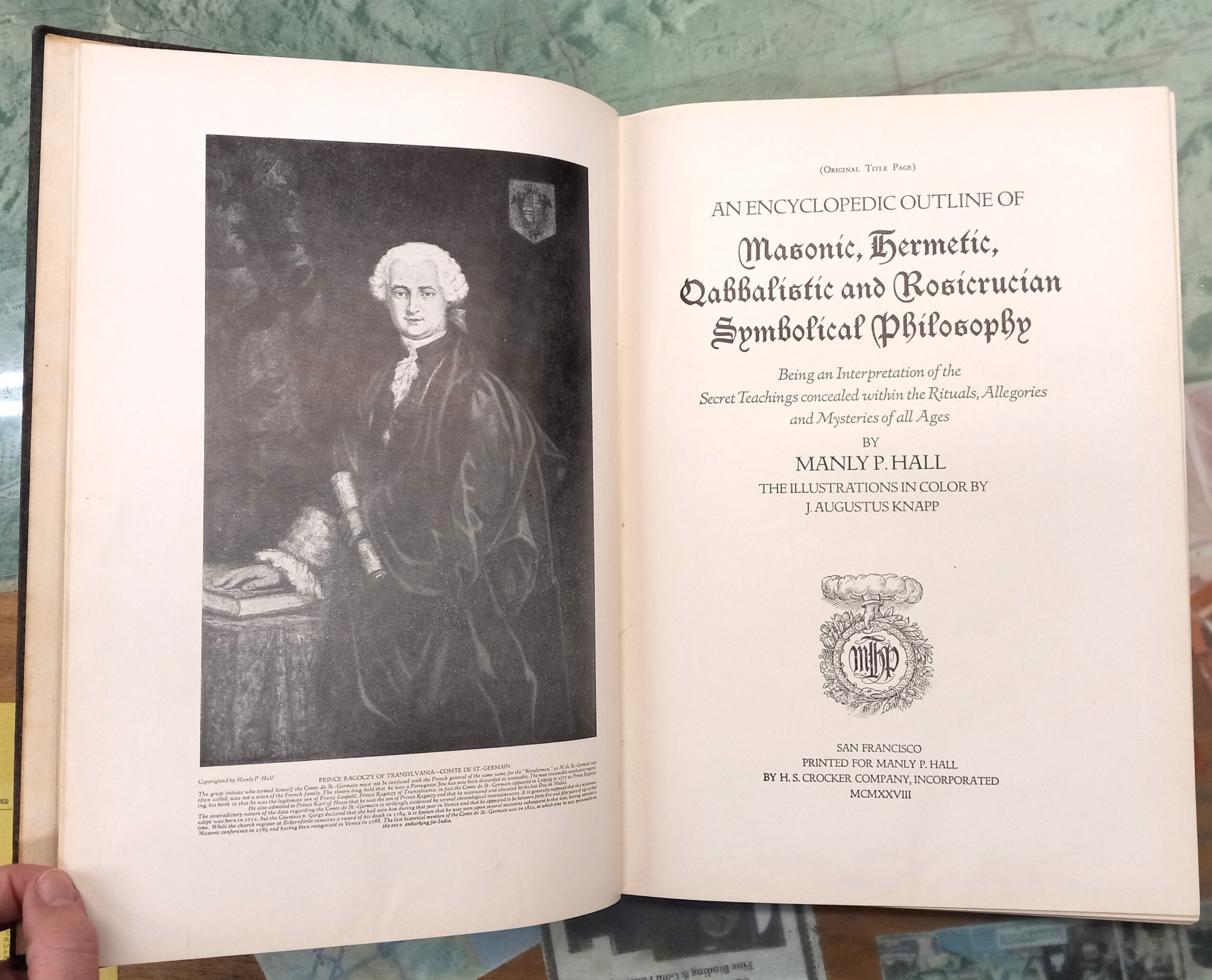 Hall, Manly Palmer: The Secret Teachings of All Ages: An Encyclopedic Outline of Masonic, Hermetic, Qabbalistic and Rosicrucian Symbolical Philosophy - Image 3