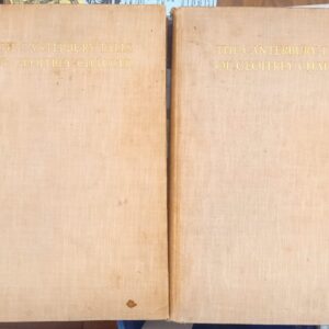 The Canterbury Tales front boards of both volumes