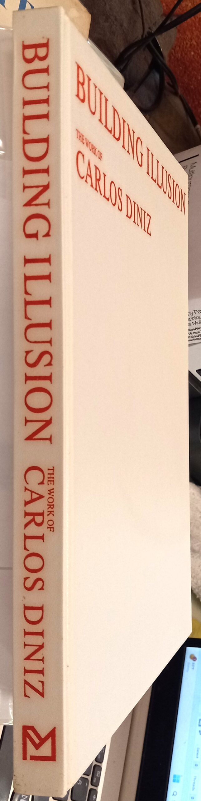 Building Illusion binding spine and front board