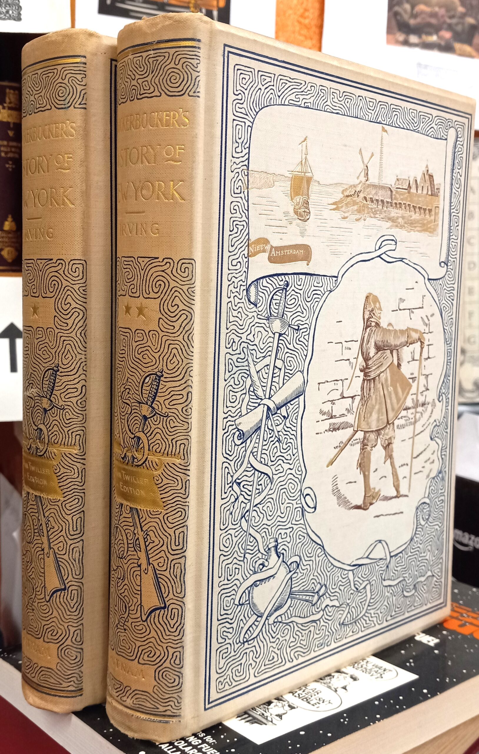 Irving, Washington; Kemble, Edward W. (illustrations): Knickerbocker's History of New York (2 Volume set)