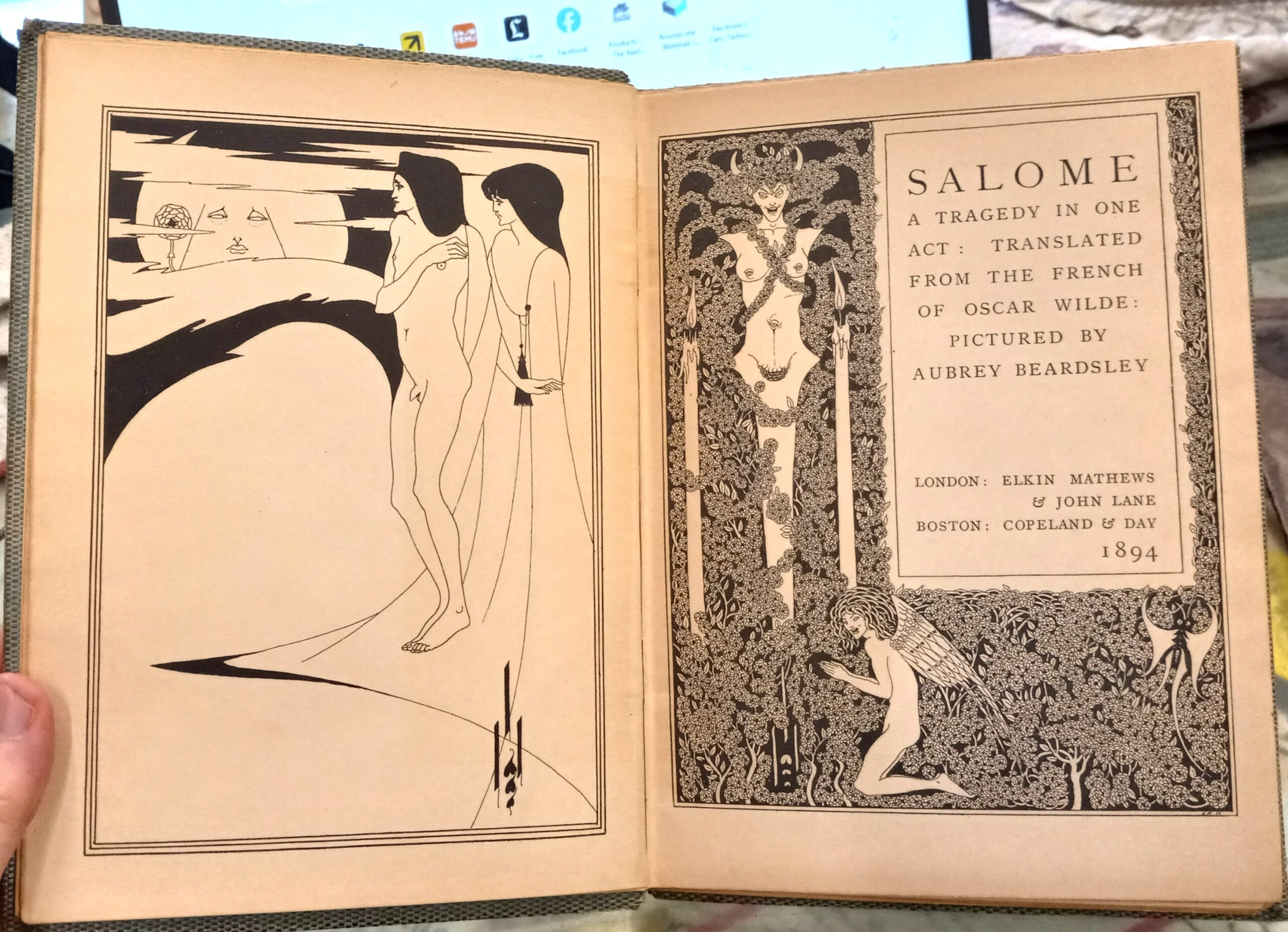 Salome title page and frontispiece
