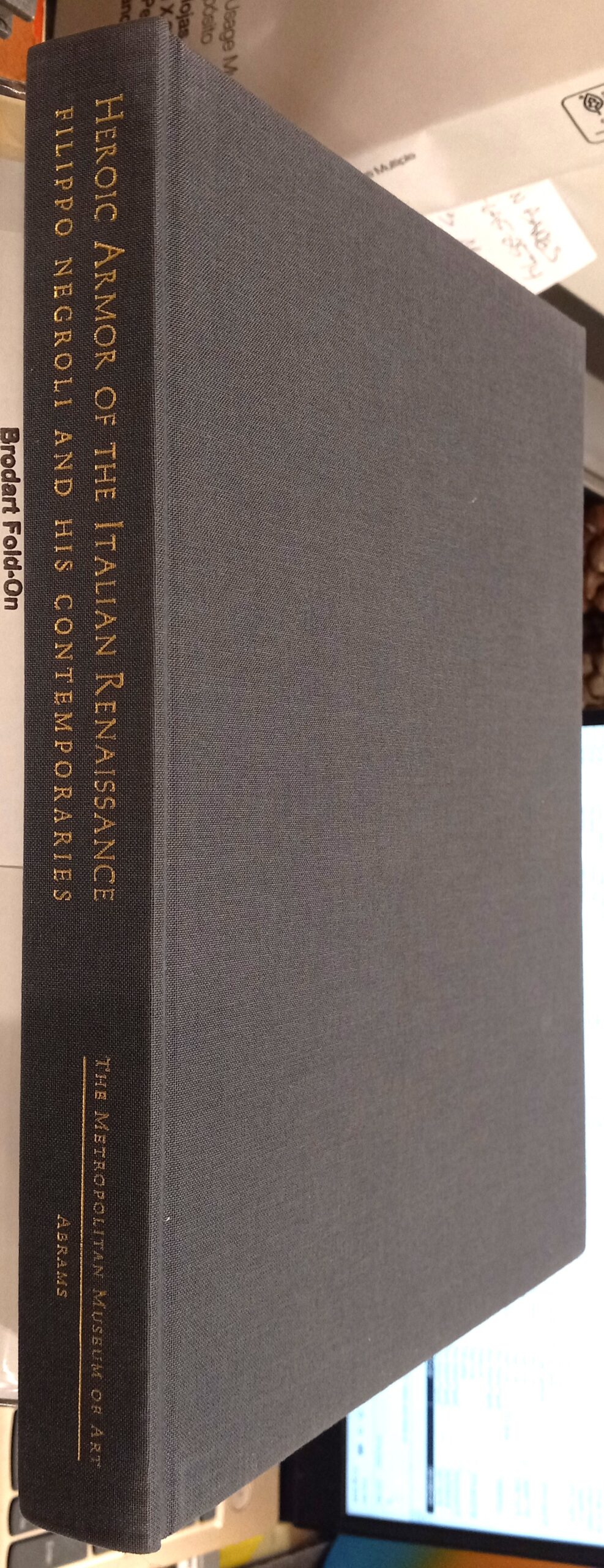 Heroic Armor of the Italian Renaissance binding spine and front board